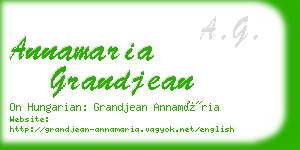 annamaria grandjean business card